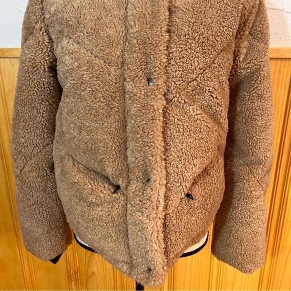 SAM. NYC Sophia Sherpa Down Puffer Jacket Sz-S - Picture 3 of 16